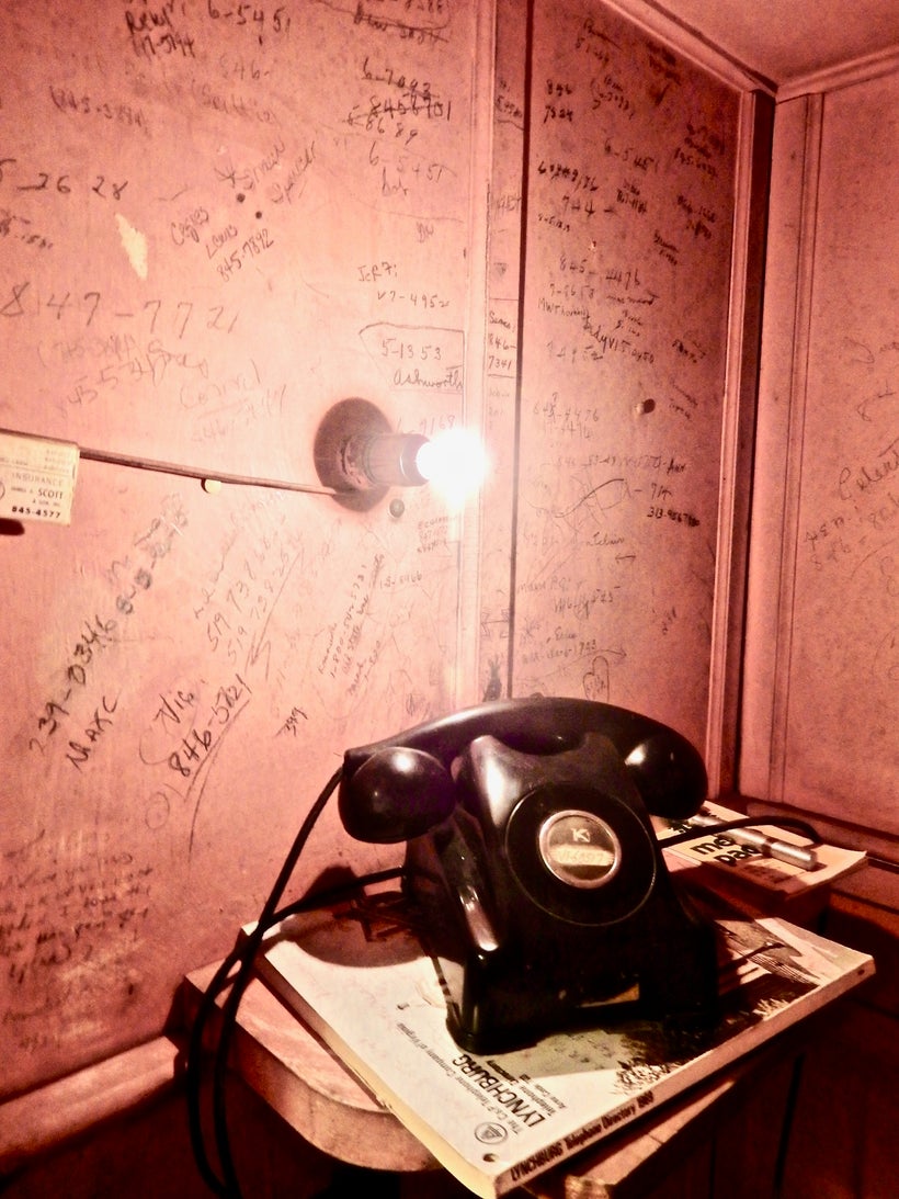 Phone booth at Anne Spencer Home, Lynchburg VA