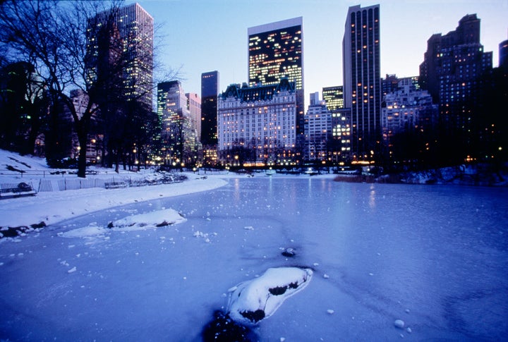 When the water outside is frozen there is no need for icy drinks.