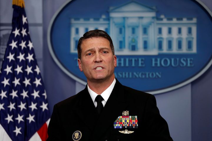 Presidential physician Ronny Jackson answers question about Donald Trump's health.