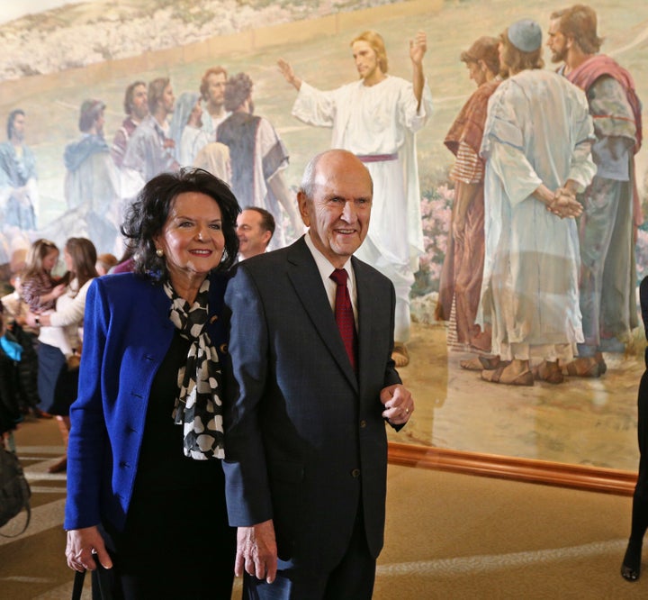 President Russell M. Nelson of the Church of Jesus Christ of Latter-Day Saints with his wife, Wendy L. Watson Nelson.