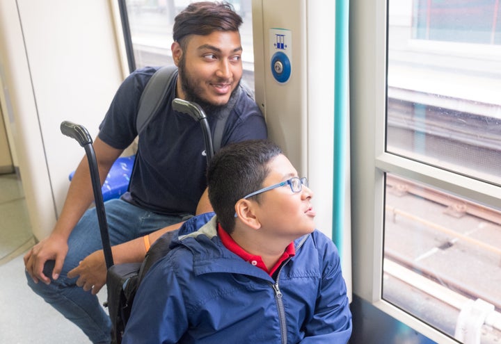 Oasi has complex needs, and Georgeiul volunteers on the Sense buddying service, a programme directly aimed at tackling loneliness for young disabled people in the community.