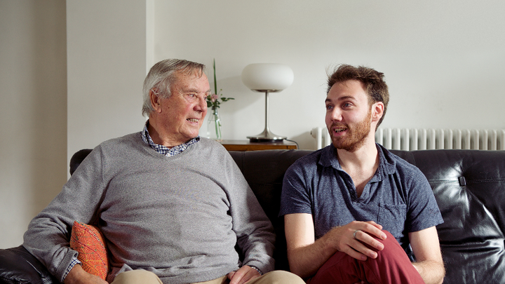 Barry and Joe from ‘The Loneliness Project’ – the Campaign to End Loneliness’ viral film to raise awareness of loneliness. 