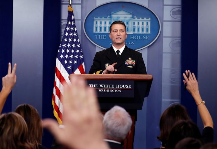 Ronny Jackson spent over an hour answering questions on the exam.