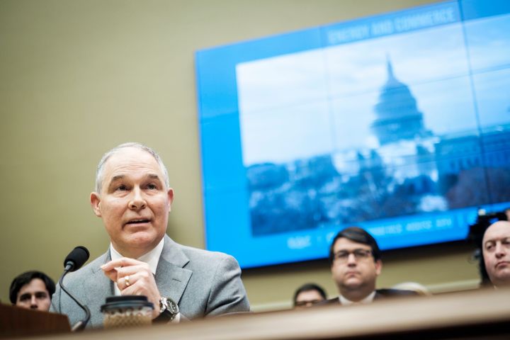 EPA Administrator Scott Pruitt testifies on Dec. 7 before the House Energy and Commerce Committee. 