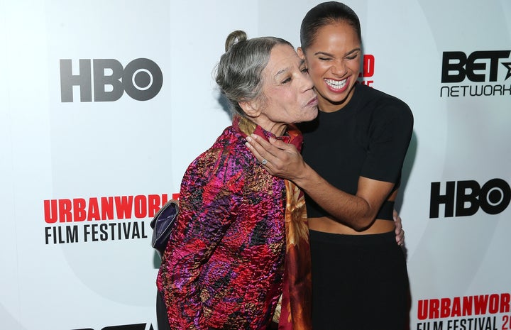 Legendary ballet dancer Raven Wilkinson with ballerina Misty Copeland in 2015.