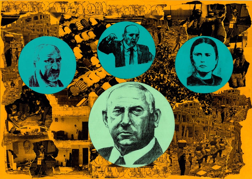 L to R: Avigdor Lieberman (Defense Minister), Naftali Bennett (Education Minister), Ayelet Shaked (Justice Minister)