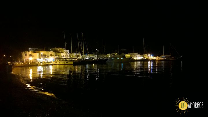 Κατάπολα το λιμάνι νυχτερινή φωτό