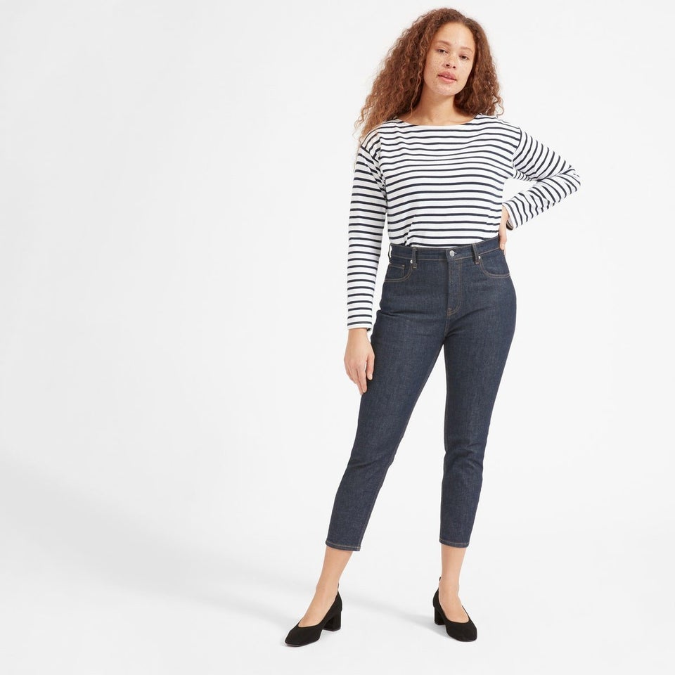 high waisted jeans body type