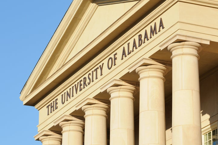 The University of Alabama president called Harley Barber's actions "racist and disturbing."