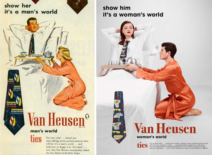 Artist Gives Vintage Ads A Feminist Makeover By Swapping Gender Roles HuffPost