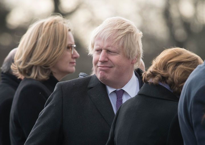 Foreign Secretary Boris Johnson was also at the UK-France summit