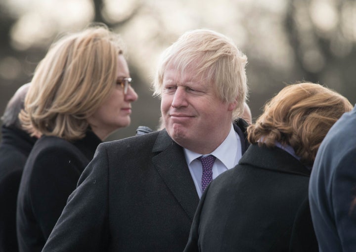 Foreign Secretary Boris Johnson was also at the UK-France summit