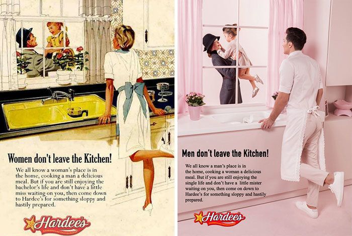Artist Gives Vintage Ads A Feminist Makeover By Swapping Gender Roles ...