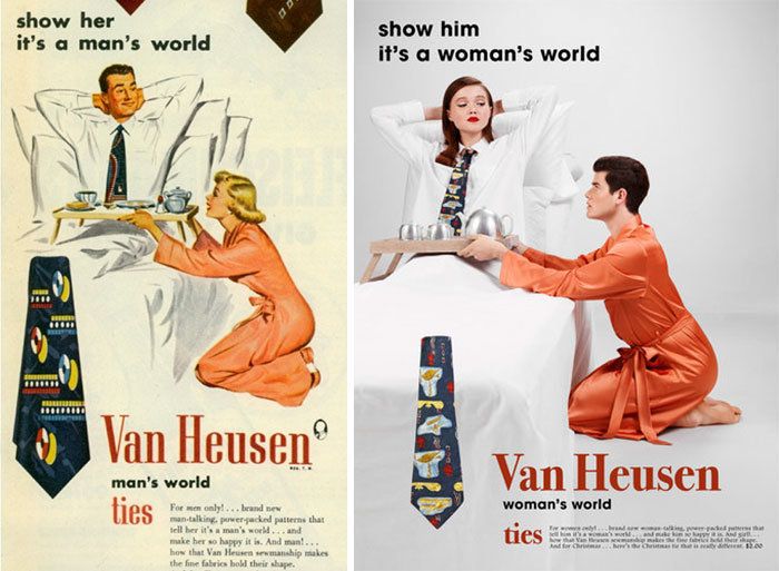 Artist Gives Vintage Ads A Feminist Makeover By Swapping Gender | HuffPost Women