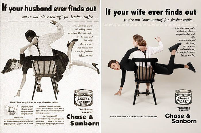 Artist Gives Vintage Ads A Feminist Makeover By Swapping Gender Roles ...