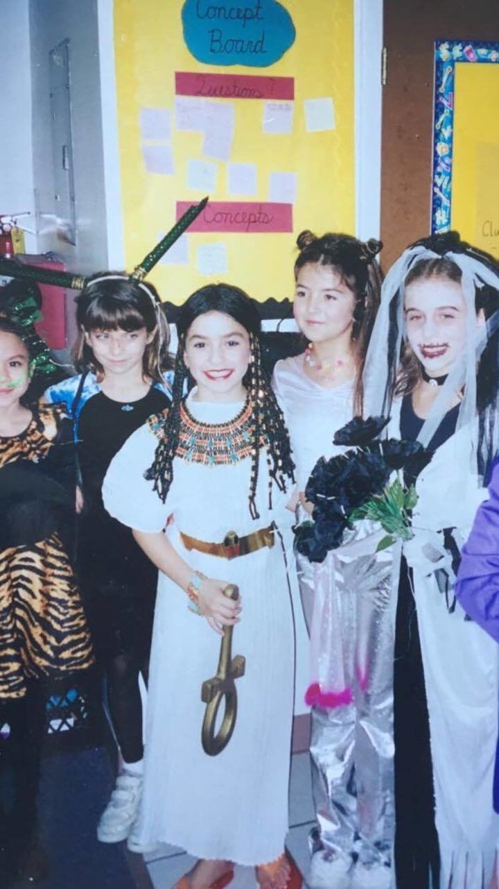 Halloween, 2002. Who needs a polyester costume from Party City when you can wear a made-in-Egypt vintage Cleopatra costume? A