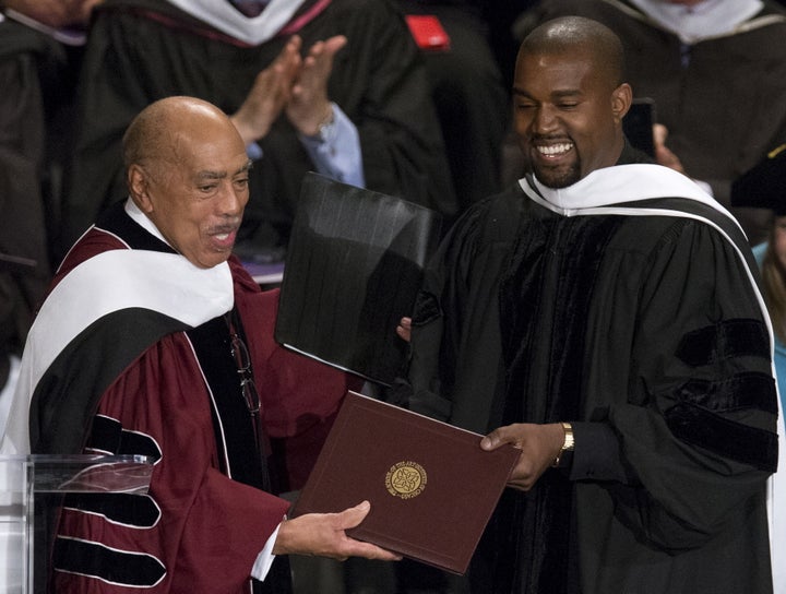 Kanye West received an honorary doctorate degree from School of the Art Institute of Chicago in 2015. 