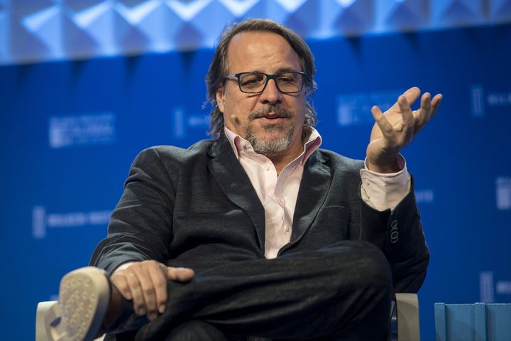 Tronc chairman Michael Ferro speaks in Beverly Hills, California on May 3, 2017.