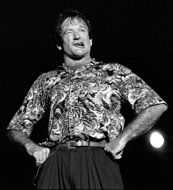 Comedian Robin Williams performs in Atlanta on May 10, 1986.