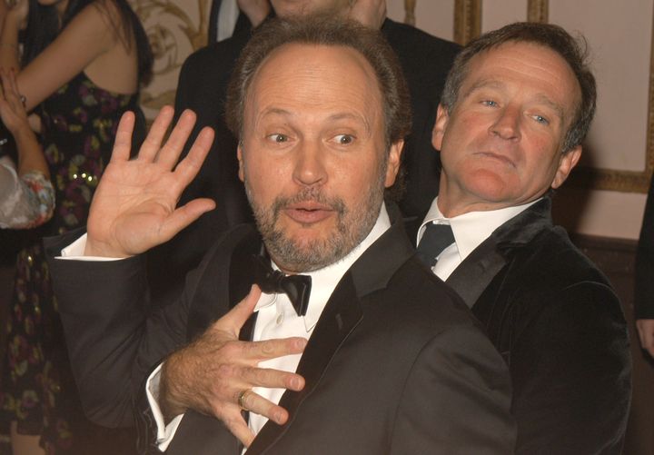 Actors Billy Crystal and Robin Williams used to send each other goofy voicemails.