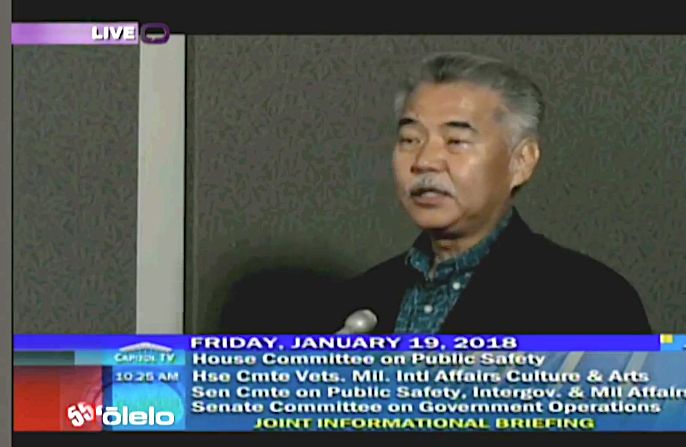 Hawaii Gov. David Ige (D) has been facing criticism for the false missile alert that sent the state into a panic.