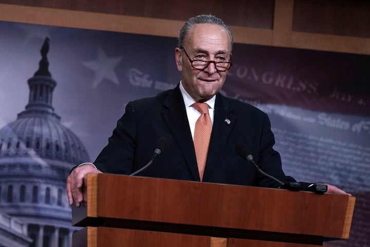 Senate Minority Leader Chuck Schumer (D-N.Y.) said in a speech that he had expressed openness to funding a border wall during discussions with President Donald Trump.