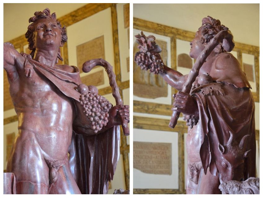 Το άγαλμα του «μεθυσμένου» σατύρου “Fauno rosso”, που βρέθηκε στο παλάτι του Αδριανού το 1736, Palazzo Nuovo, Capitoline Museums.