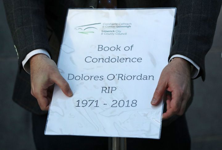 A book of condolences for Cranberries singer Dolores O'Riordan is opened at Limerick Council offices.