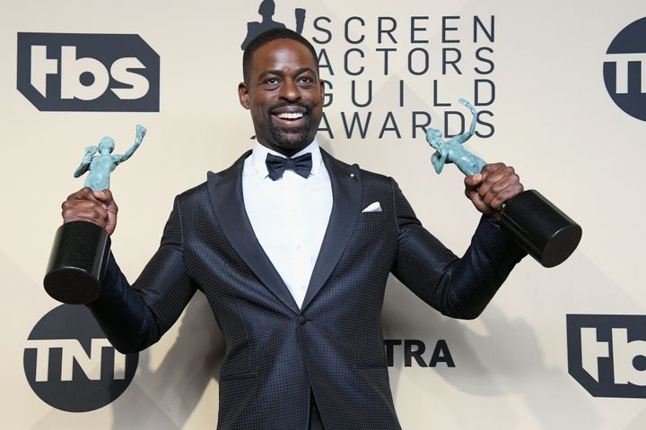 Sterling K. Brown also won for Outstanding Performance by an Ensemble in a Drama Series with his "This Is Us" castmates.