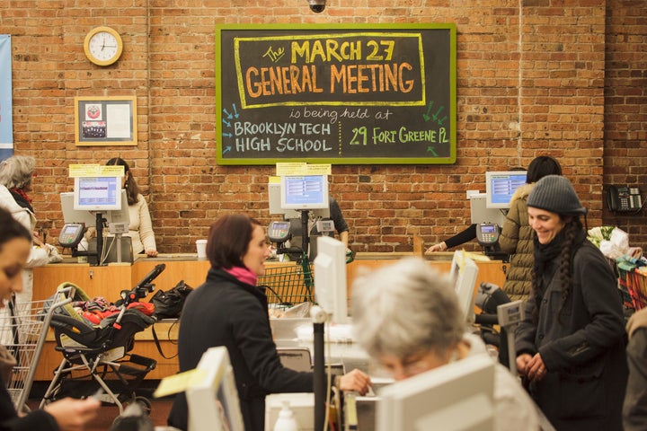 Park Slope Food Coop in Brooklyn, one of the oldest and largest food cooperatives in America.