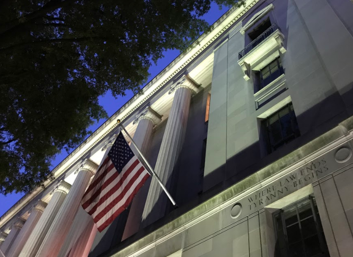 Justice Department headquarters in Washington.