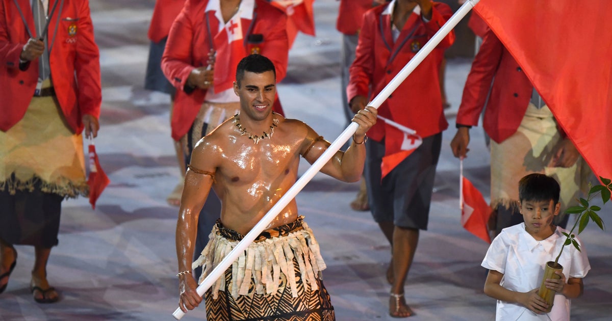 Hunky Tongan FlagBearer From Rio Qualifies For Winter Olympics