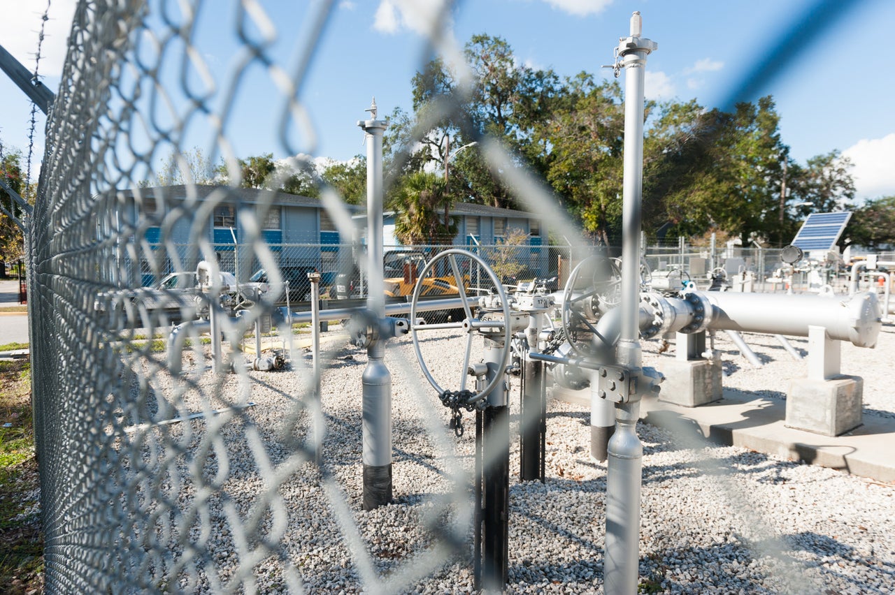 This TECO gas plant sits atop a Superfund site near the Lees' home in the Parramore neighborhood.