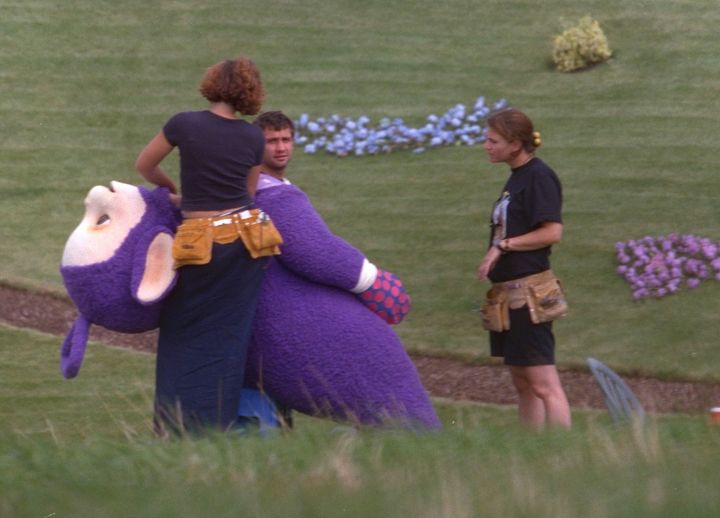 Simon played Tinky Winky in 'Teletubbies'
