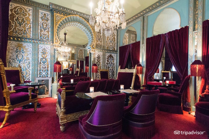 The lobby of the <a href="https://www.tripadvisor.com/Hotel_Review-g187147-d7182695-Reviews-Maison_Souquet-Paris_Ile_de_France.html" target="_blank" role="link" class=" js-entry-link cet-external-link" data-vars-item-name="Maison Souquet in Paris" data-vars-item-type="text" data-vars-unit-name="5a667b09e4b0dc592a0be285" data-vars-unit-type="buzz_body" data-vars-target-content-id="https://www.tripadvisor.com/Hotel_Review-g187147-d7182695-Reviews-Maison_Souquet-Paris_Ile_de_France.html" data-vars-target-content-type="url" data-vars-type="web_external_link" data-vars-subunit-name="article_body" data-vars-subunit-type="component" data-vars-position-in-subunit="13">Maison Souquet in Paris</a>, which snagged the top spot for TripAdvisor's best hotel in the world for romance. A night at Maison Souquet averages about <a href="https://www.tripadvisor.com/Hotel_Review-g187147-d7182695-Reviews-Maison_Souquet-Paris_Ile_de_France.html" target="_blank" role="link" class=" js-entry-link cet-external-link" data-vars-item-name="$471 a night" data-vars-item-type="text" data-vars-unit-name="5a667b09e4b0dc592a0be285" data-vars-unit-type="buzz_body" data-vars-target-content-id="https://www.tripadvisor.com/Hotel_Review-g187147-d7182695-Reviews-Maison_Souquet-Paris_Ile_de_France.html" data-vars-target-content-type="url" data-vars-type="web_external_link" data-vars-subunit-name="article_body" data-vars-subunit-type="component" data-vars-position-in-subunit="14">$471 a night</a>.