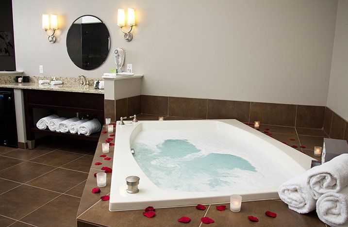 The two-person jacuzzi tub of the Belamere Suites Hotel in Perrysburg, Ohio, which snagged the top spot for TripAdvisor's best hotel in the U.S. for romance. A night at Belamere Suites averages about $218 a night. 
