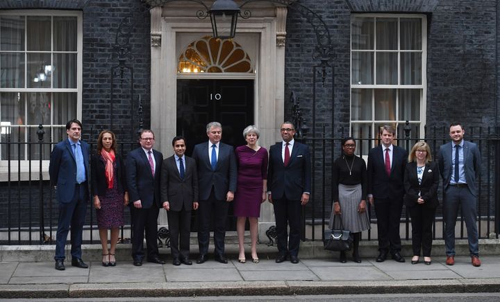 Ben Bradley, far right, was announced as one of the Conservative's new vice-chairs earlier this month.