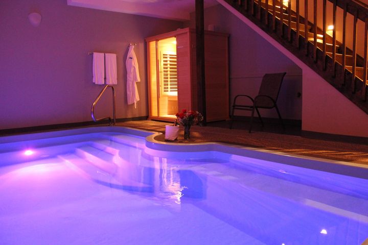 A private pool of the Belamere Suites Hotel in Perrysburg, Ohio, which snagged the top spot for TripAdvisor's best hotel in the U.S. for romance. A night at Belamere Suites averages about $218 a night.