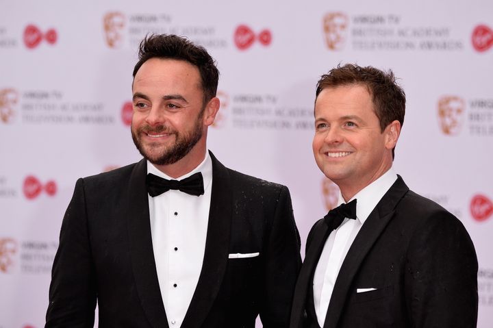 Ant and Dec at last year's TV Baftas