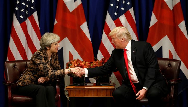 Trump and May meeting in September of last year