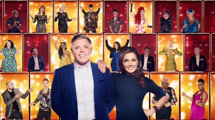 Rob Beckett and Geri Horner