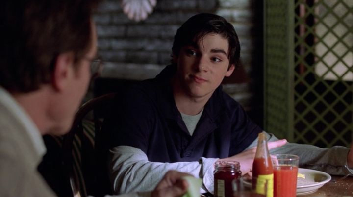 Walter White, Jr. (RJ Mitte) at breakfast.