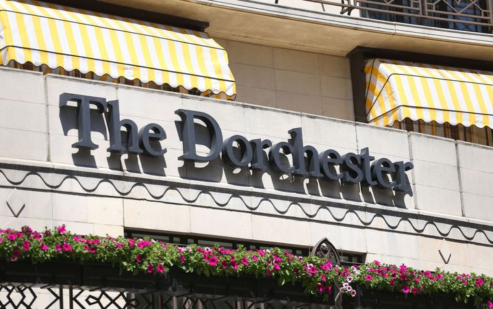 The event was at The Dorchester Hotel, which said it was 'appalled' at what allegedly happened during it