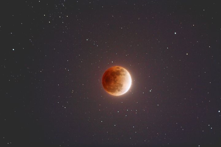 An illustration of a super blue blood moon from NASA.