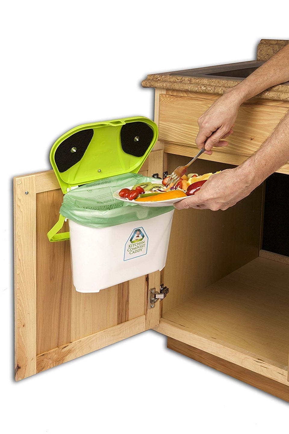 Bamboozle Bamboo Compost Bin for Kitchen Food Waste, 3 Colors on Food52