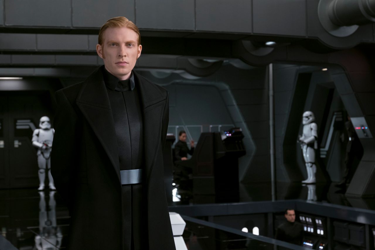 Gleeson in "Star Wars: The Last Jedi."