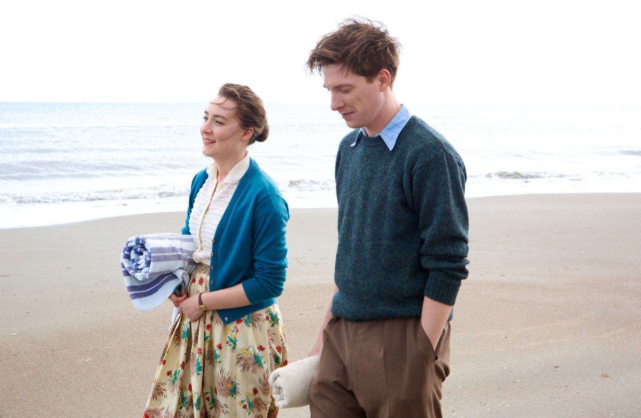 Saoirse Ronan and Gleeson in "Brooklyn."