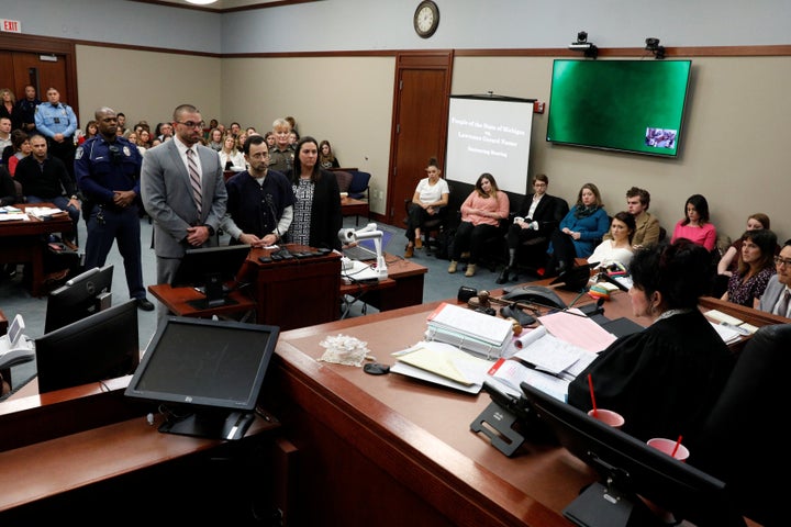 Judge Rosemarie Aquilina during Larry Nassar's sentencing hearing on Wednesday.