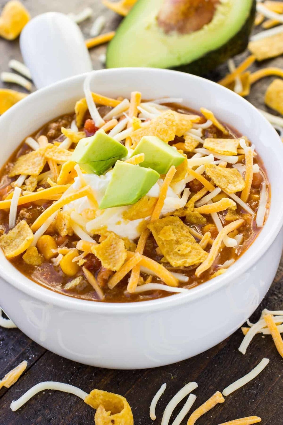 The Most Delicious Slow Cooker Taco Dip - Oh Sweet Basil