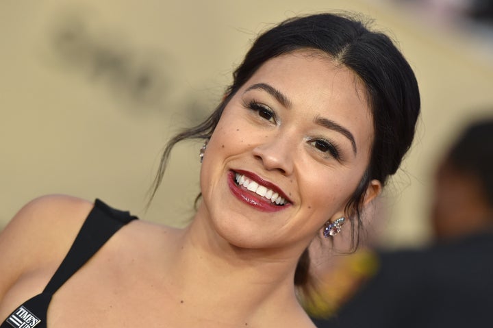 Gina Rodriguez at the 2018 Screen Actors Guild Awards. 